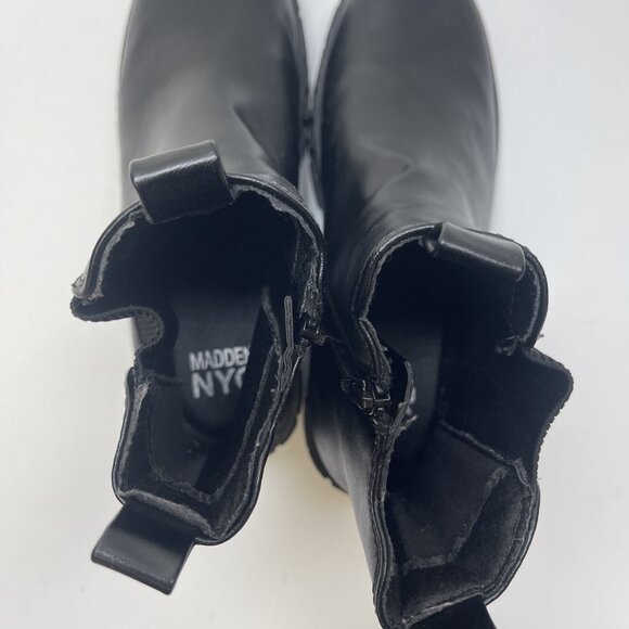 Madden NYC Chunky Chelsea Platform Lug Boots Women's Size 9 Black Comfort - Picture 9 of 13